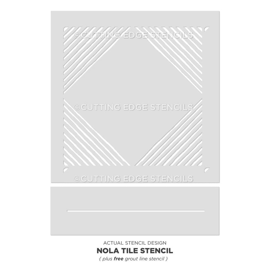 Nola tile stencil