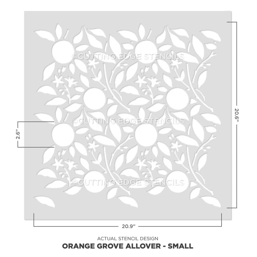 oranges stencil