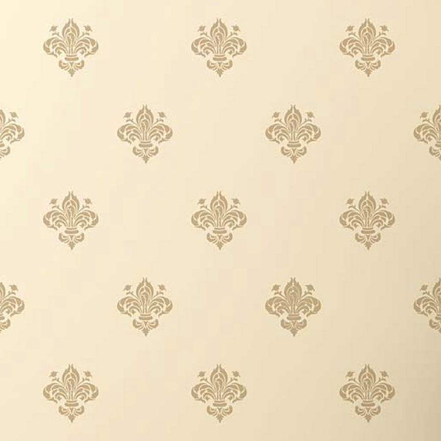 wall stencil fleur-de-lys flower french paris iris