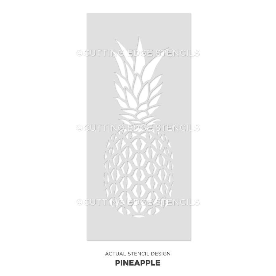 pineapple tropical stencil