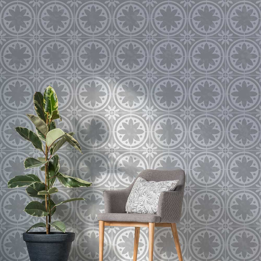 Primavera Tile Stencil Size Medium