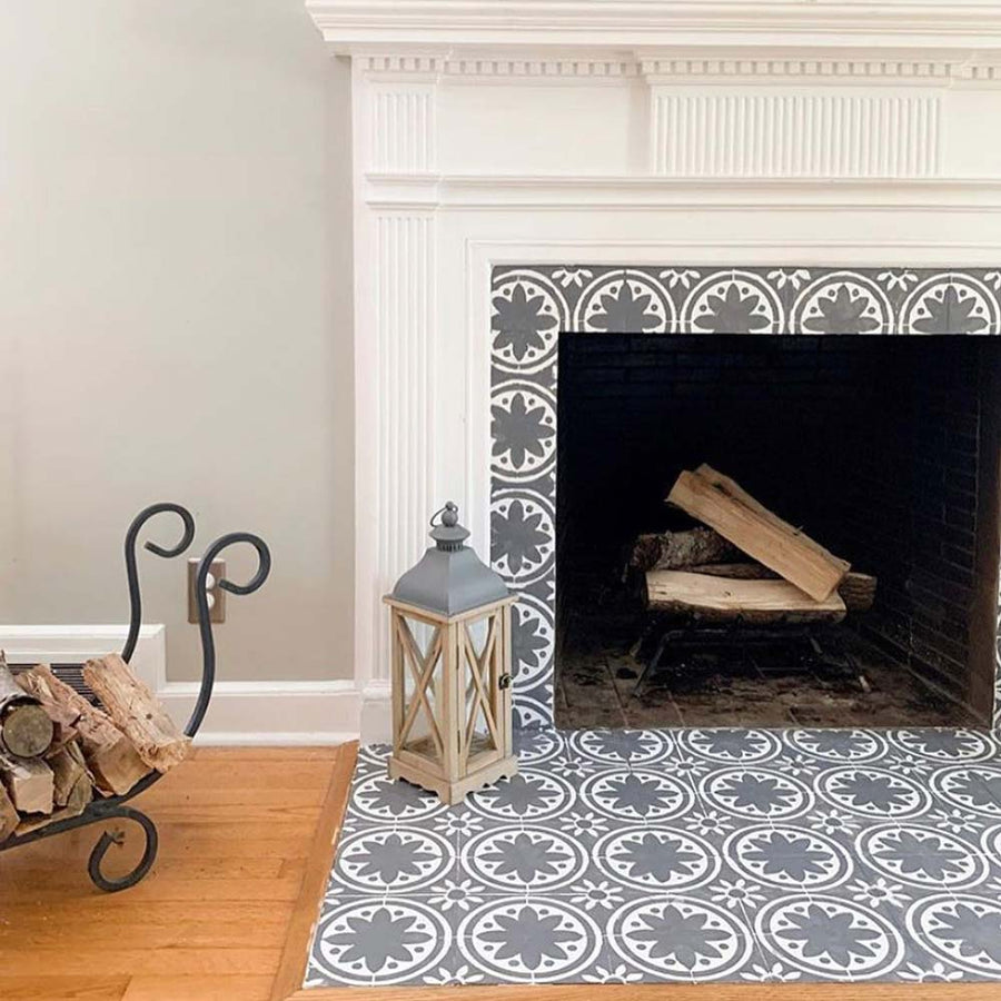Primavera Tile Stencil Size Extra Large