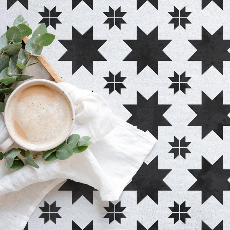 Quilted Star Tile Stencil