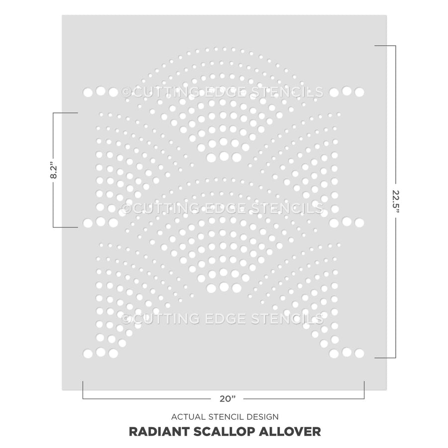 scallop stencil
