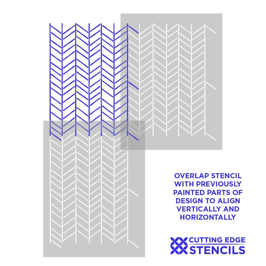 herringbone stencil