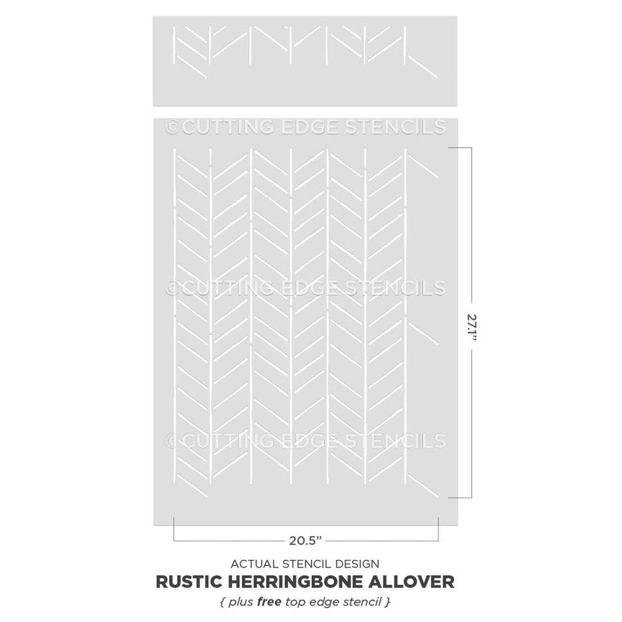 herringbone stencil