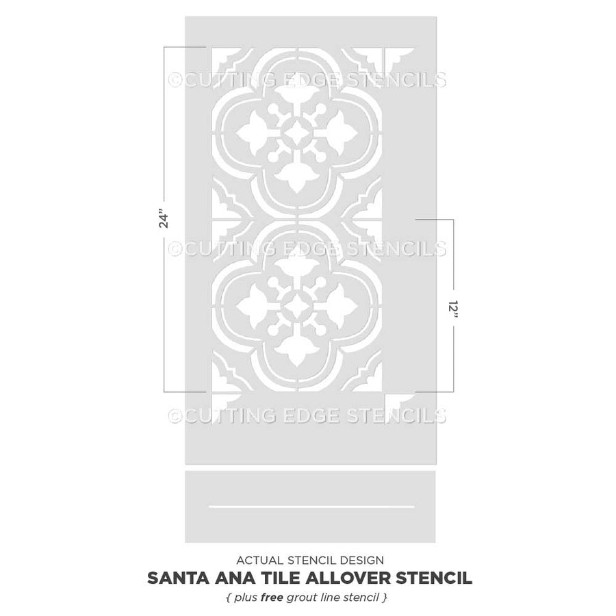 Santa Ana Tile Stencil