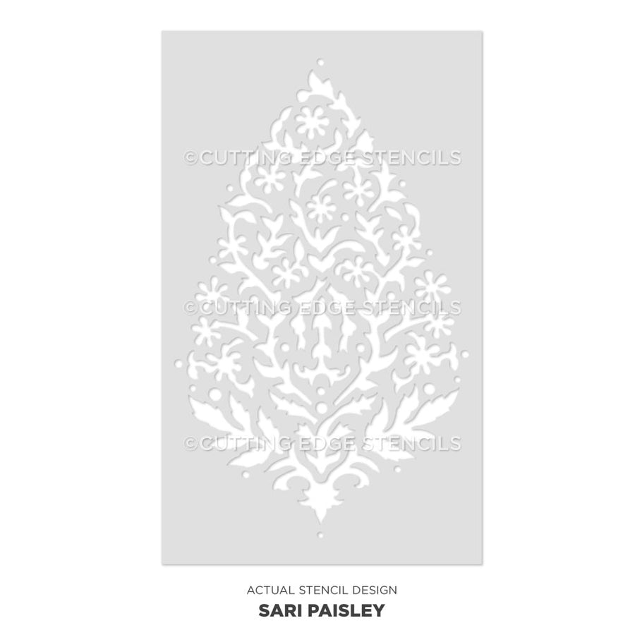 wall stencil paisley