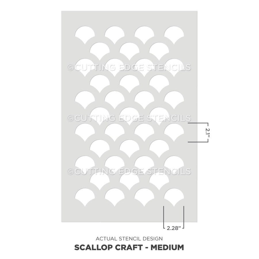 Scallop craft nautical stencil