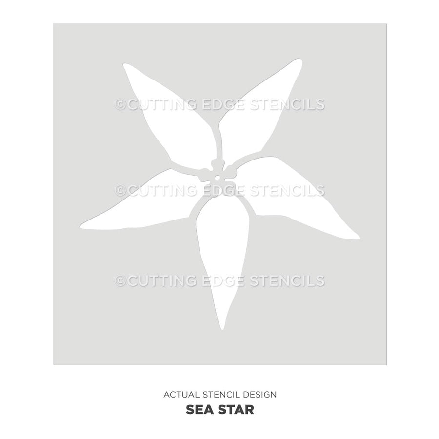 sea star stencil for wall art starfish