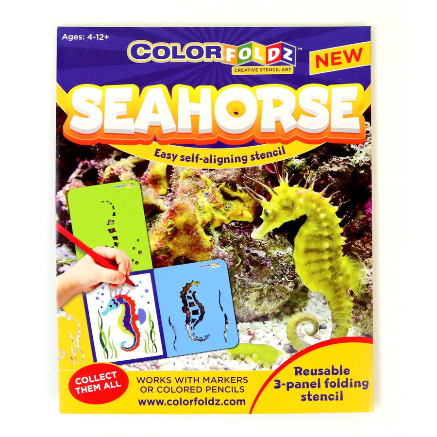 seahorse colorfoldz stencil