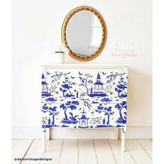 Secret Garden Toile Stencil
