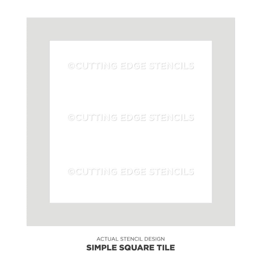 simple square actual stencil image