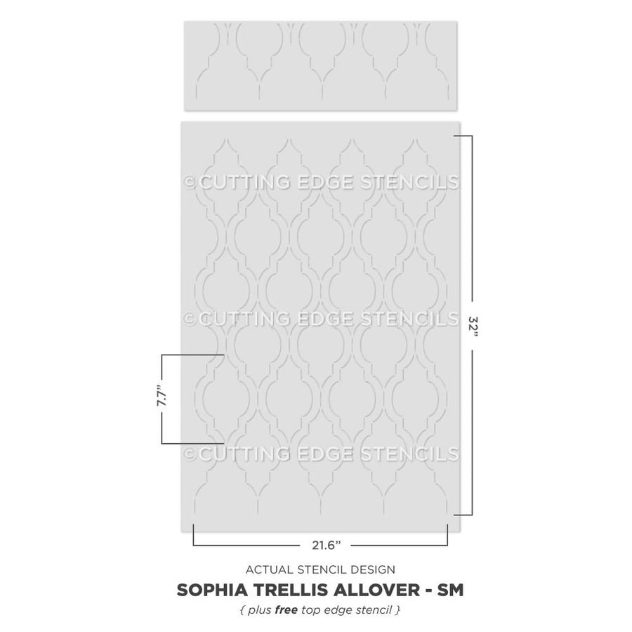 moroccan trellis stencil