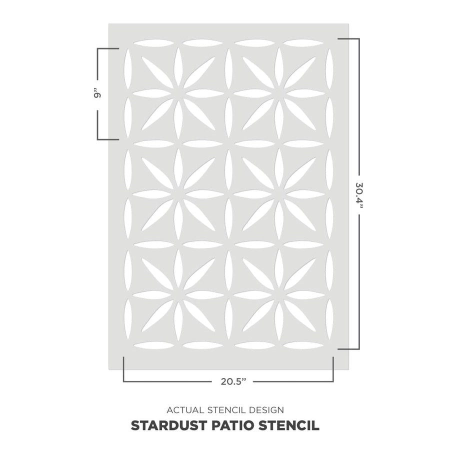 stardust patio stencil stencil for floors and cement actual stencil image