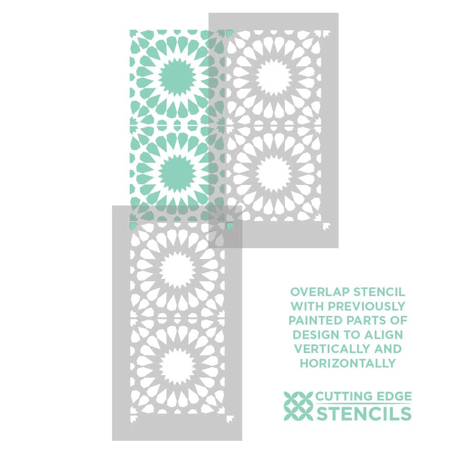 Cordelia Tile Stencil