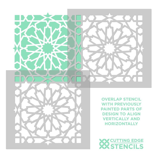 stenciled floor tiles moroccan tile stencil