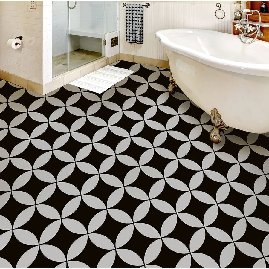 tile floor stencil