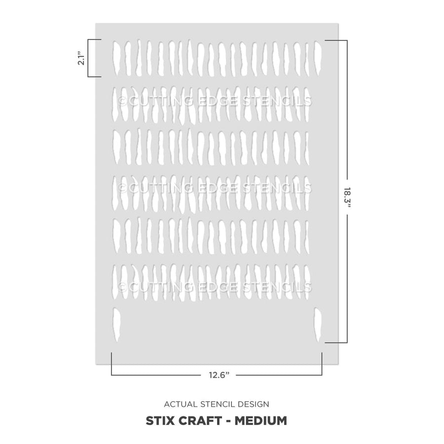 actual image size medium stix stencil for furniture
