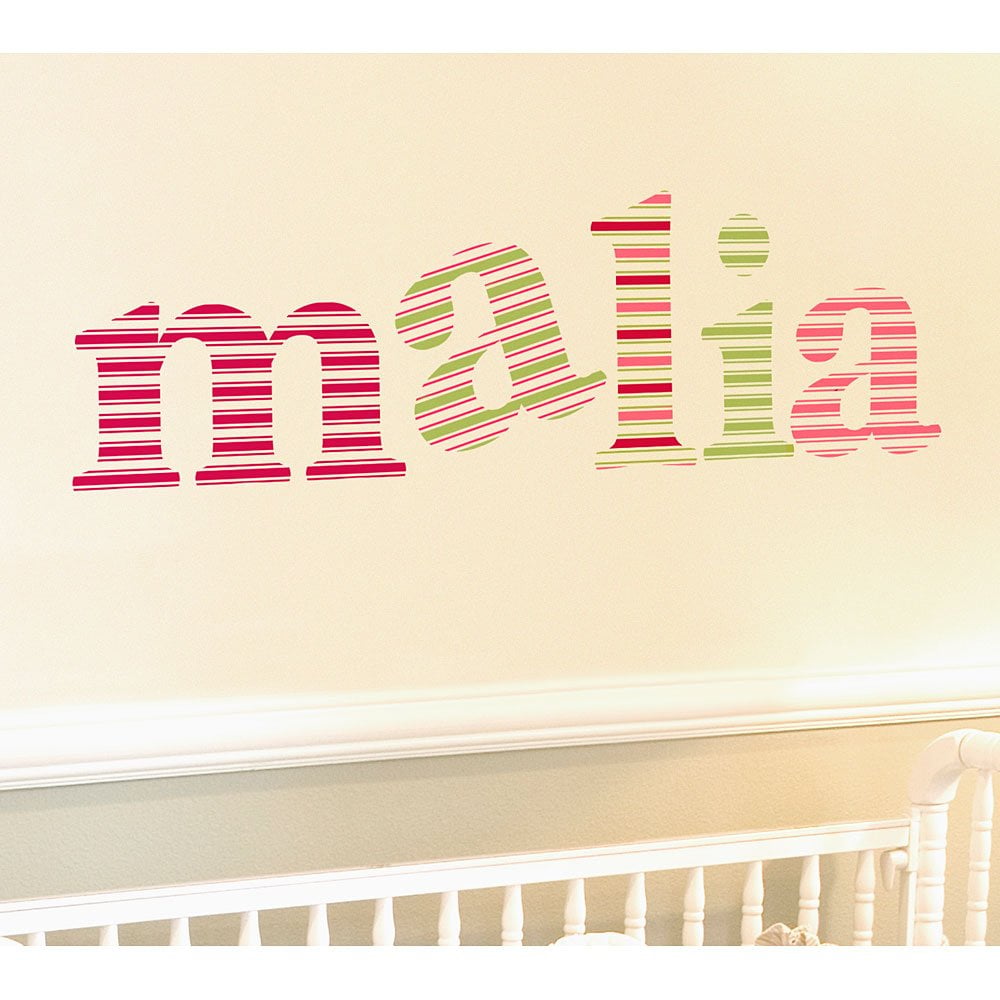 Horizontal Stripe Stencil Letters | Single Letter Stencils