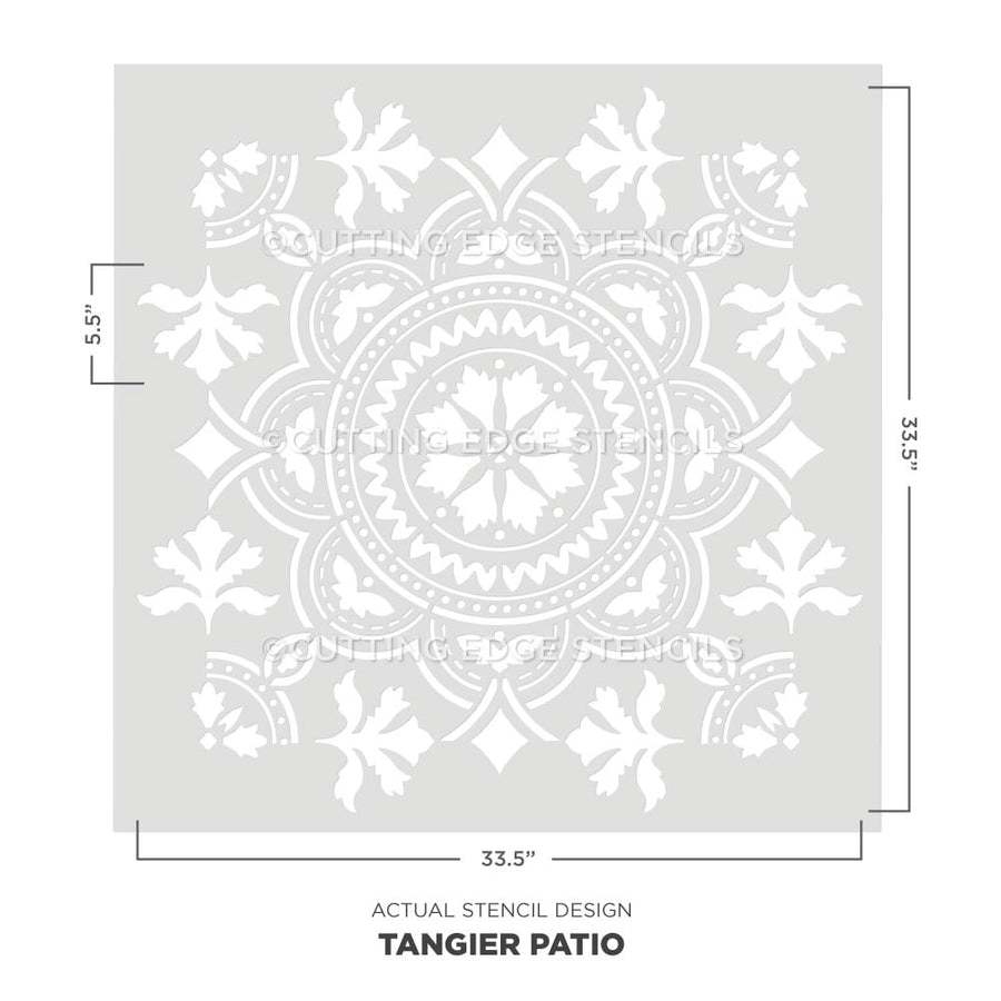 tangier cement patio stencil for floors