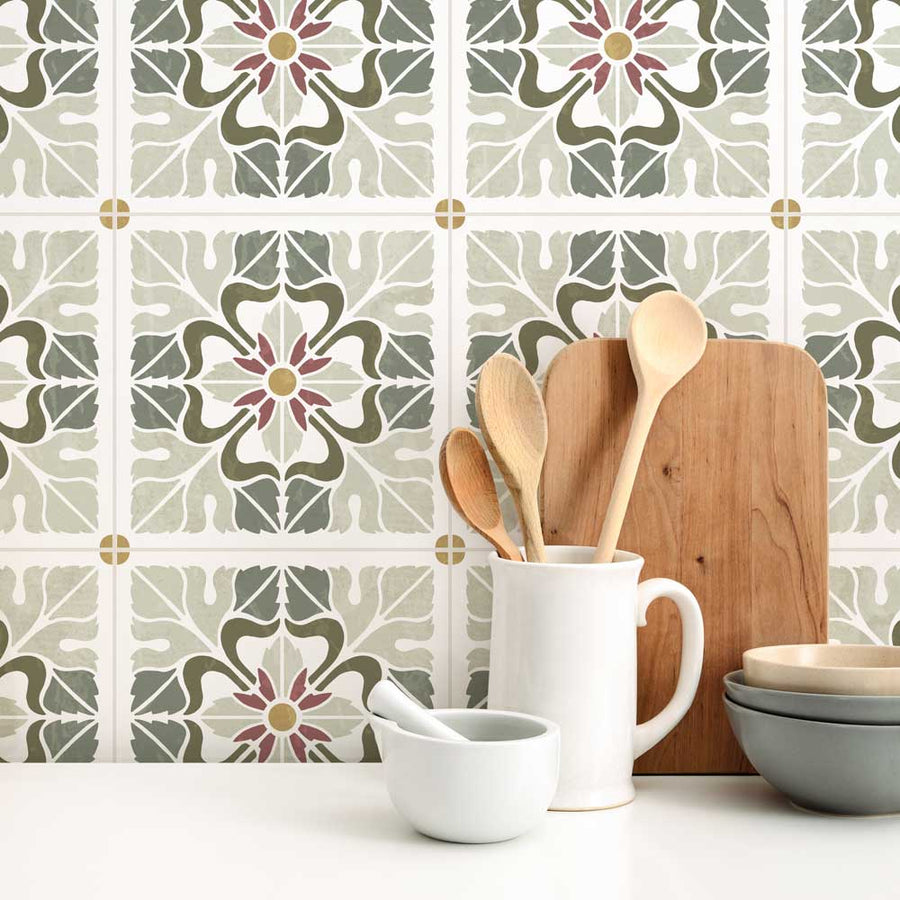 backsplash tile stencil cement tile design for walls