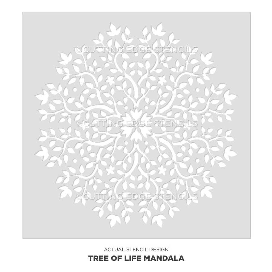 tree of life mandala stencil