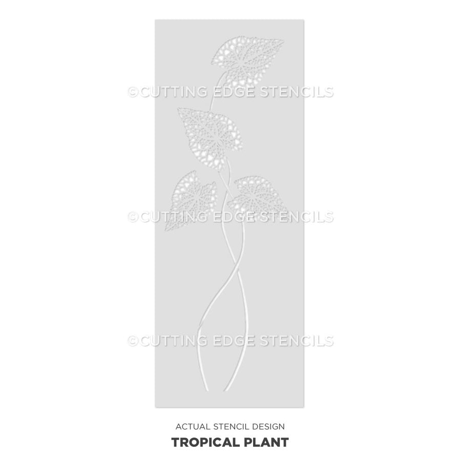 leaf stencil large