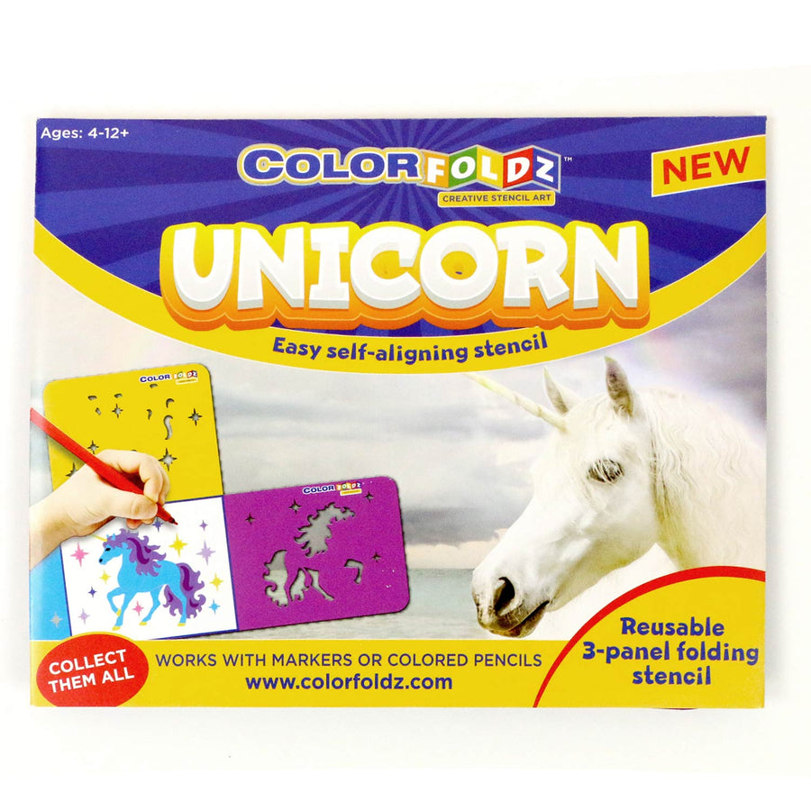 unicorn stencil colorfoldz