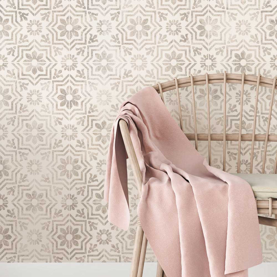 Verona Tile Stencil For Walls