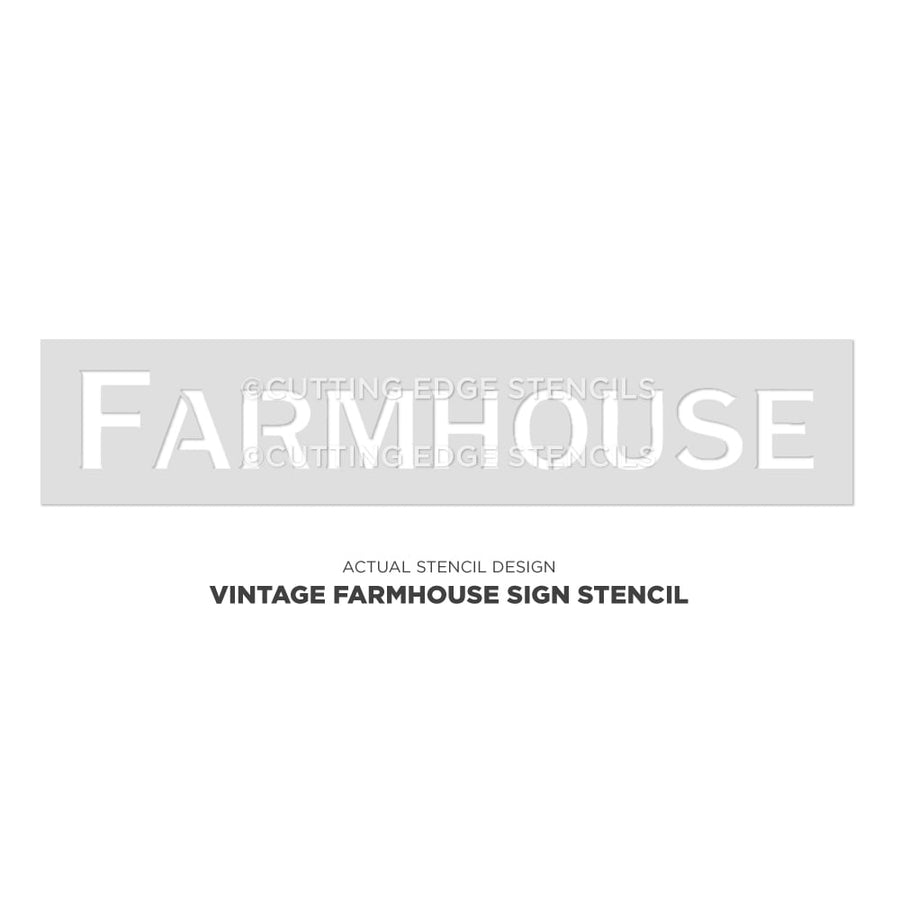 vintage farmhouse sign stencil actual image