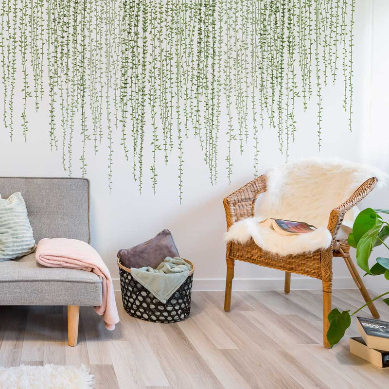 Weeping Branches Border Stencil