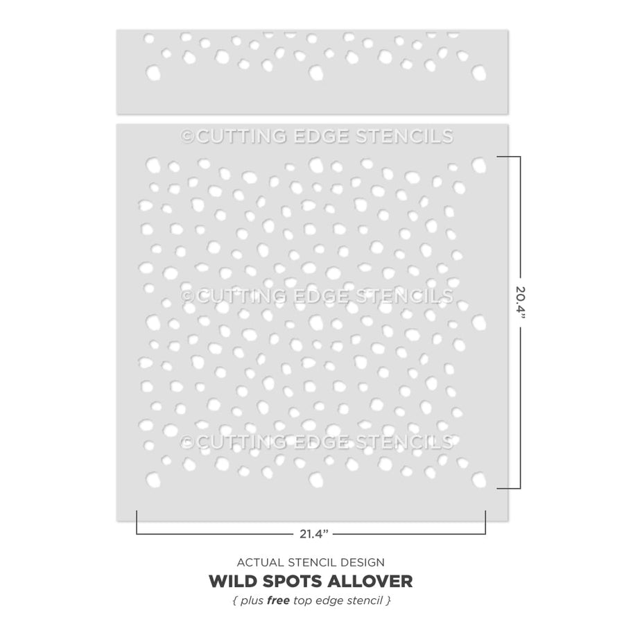 wild spots stencil
