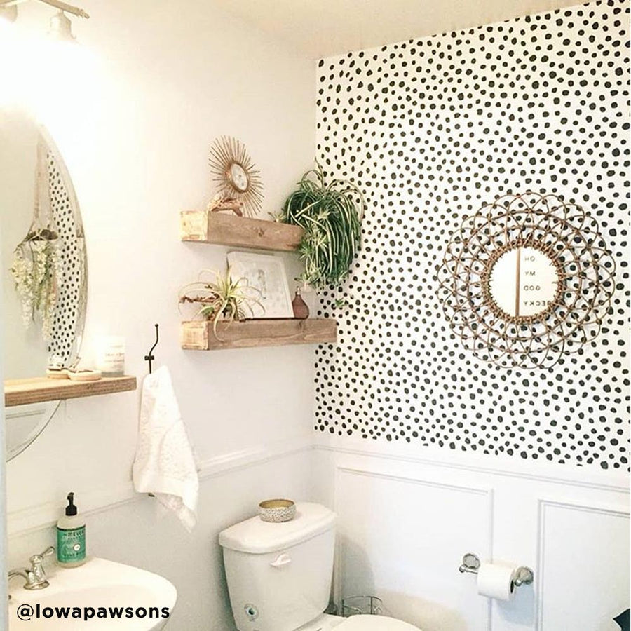 spots stencil wall