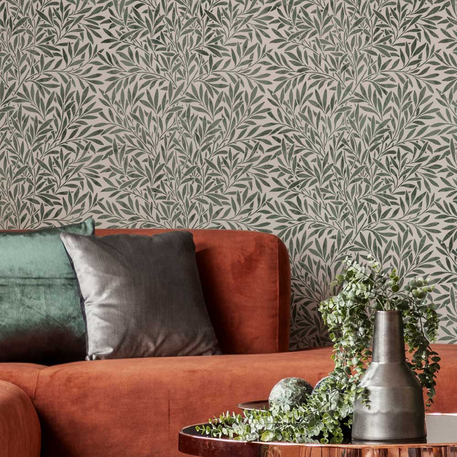 leafy wall stencil william morris wall stencil willow