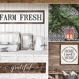 Farmhouse / Cottage Stencils