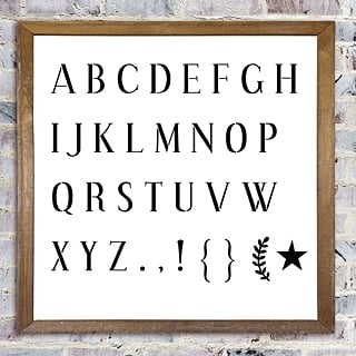 Letter Stencils / Alphabets