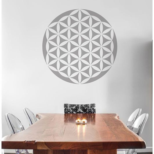 Sacred Geometry Reusable Plastic Stencil Mandala Motive