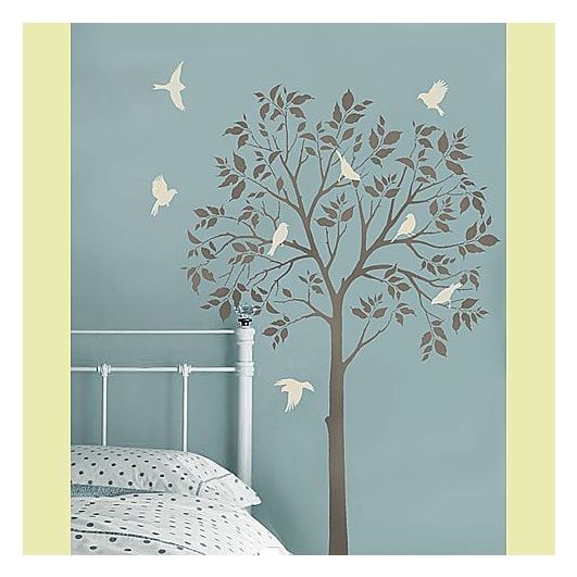 Tree Stencil For Easy Home Decor A Large In Your Room - Outdoor Wall Art Stencils