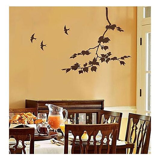 Tree Branch Stencils Stencil Designs For Easy Wall Decor Reusable At Great S - Bird Stencil Wall Hanging