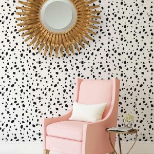 Dalmatian Spots stencil dots pattern wallpaper dotty spotty