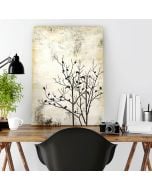 Stenciled-DIY-Wall-Art-Birds-In-Trees-Stencil
