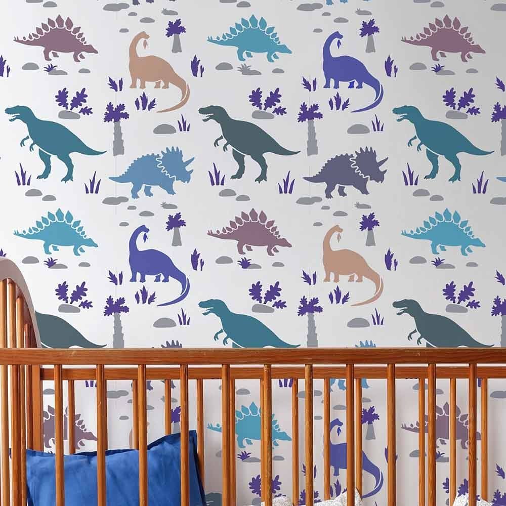 T-REX Dinosaur Stencil Kids Room Wall DÃ cor Art Craft Paint Reusable Stencils 