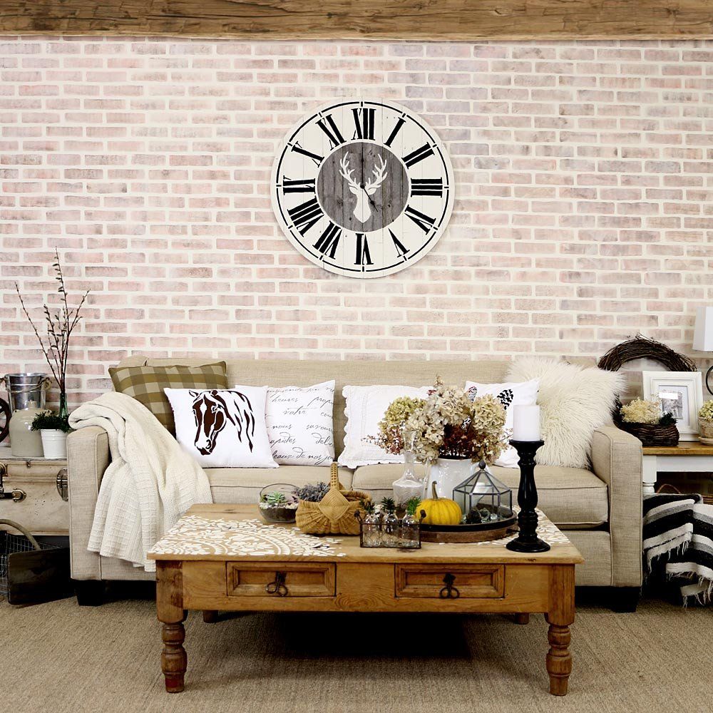Brick Stencil for Walls and Home Decor Projects - Large Stencil