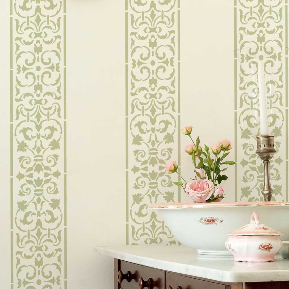 Stencil Stripes. Elegant wall stencils at great prices, durable