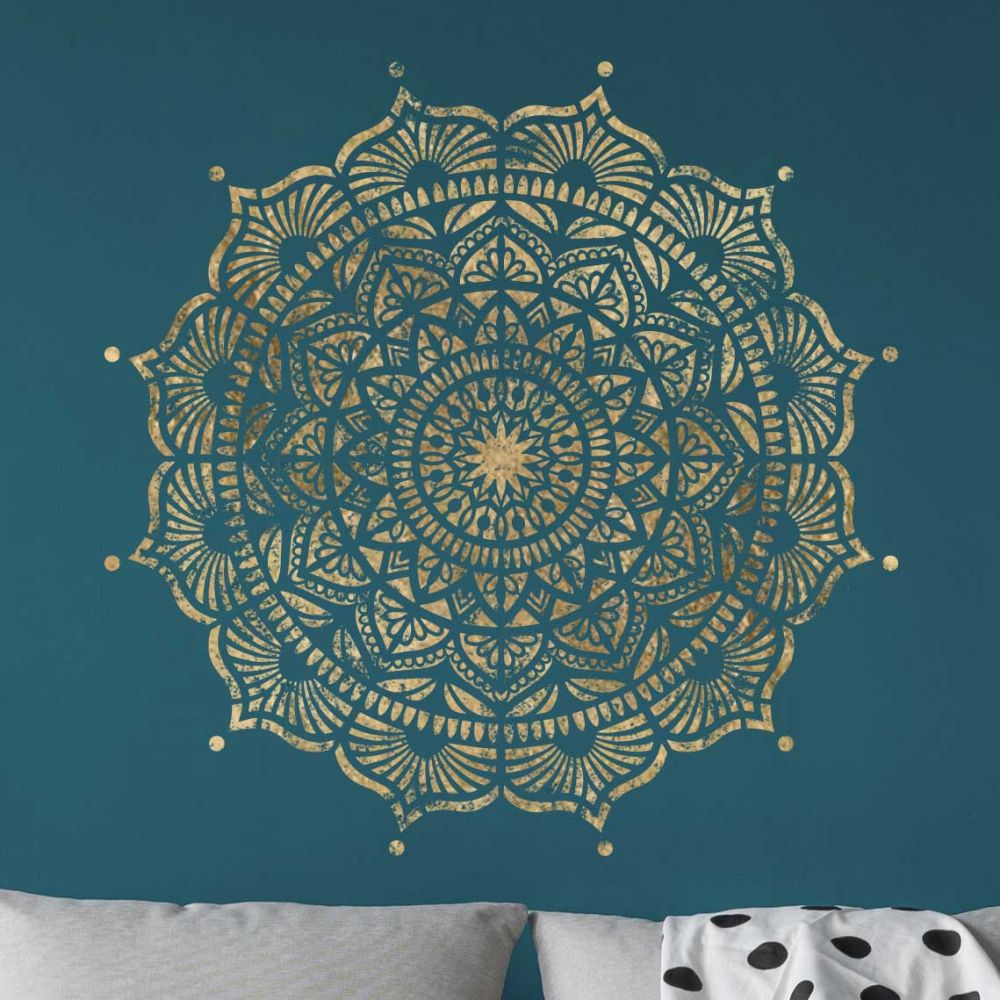 Mystery Mandala stencil - Mandala stencils for walls and ceilings