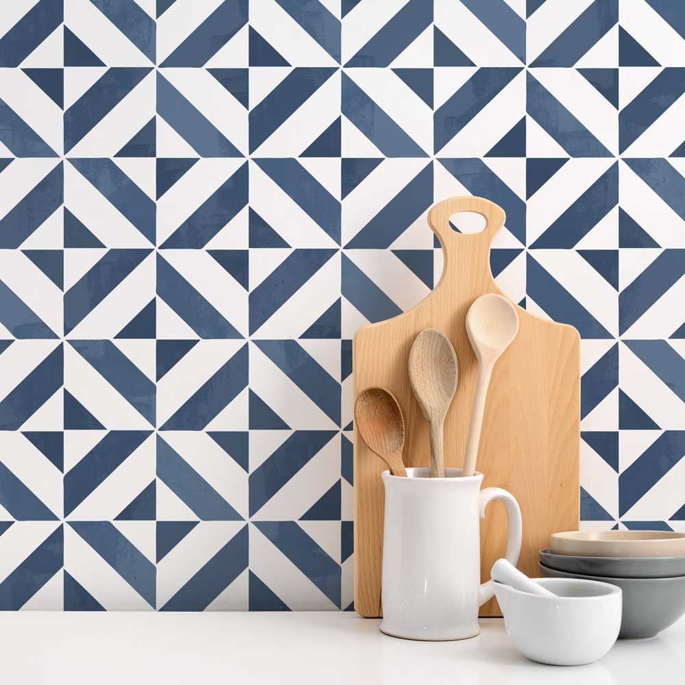 Geometric Tile Stencil Set for Wall decor Kitchen backsplash decorating 
