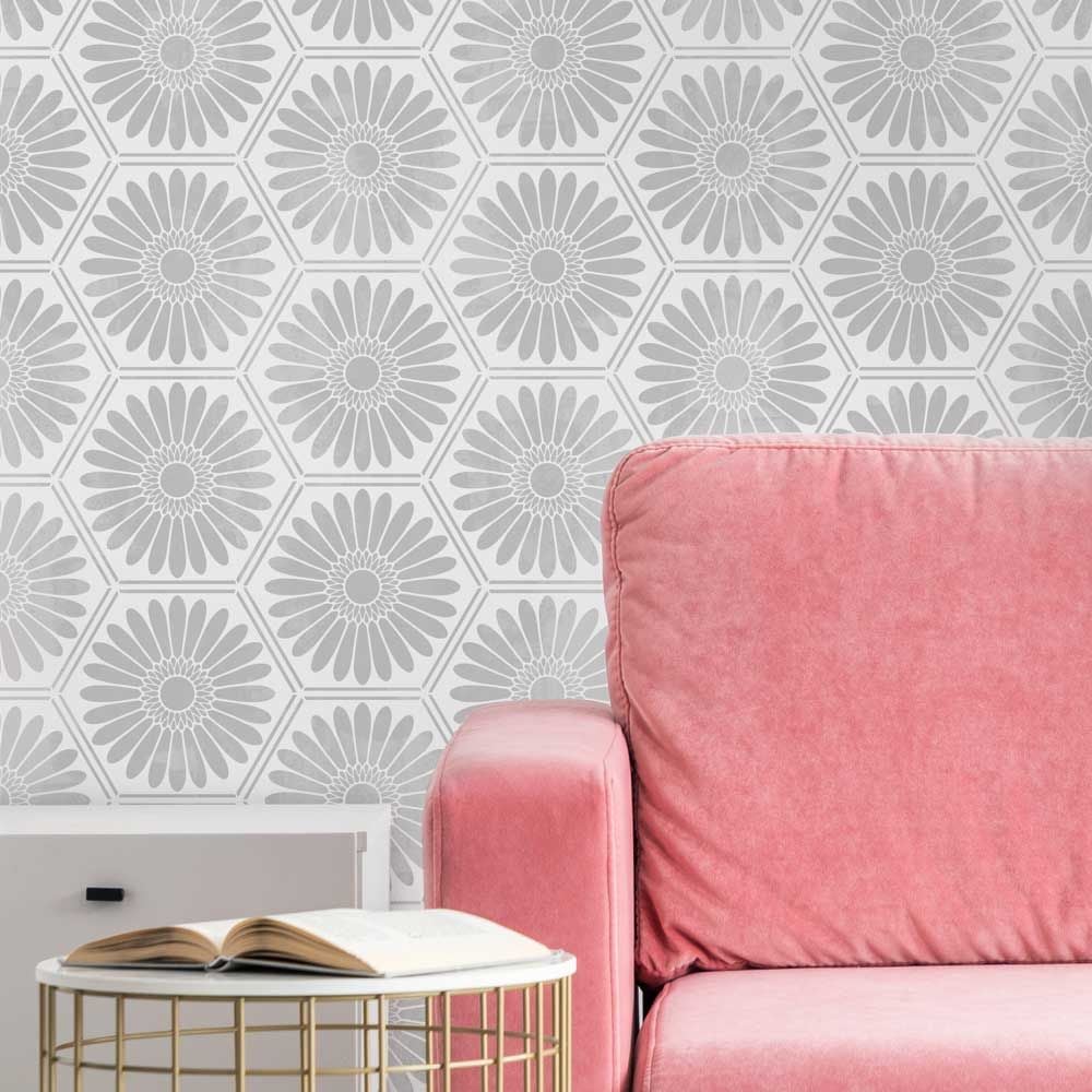 DIY home decor Shapes Allover Stencil Geometric Wall Pattern Stencils Large