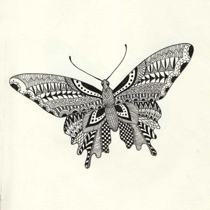 Butterfly Doodle Stencil Kit