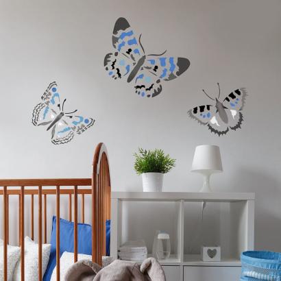 Blue Day Butterfly Stencil